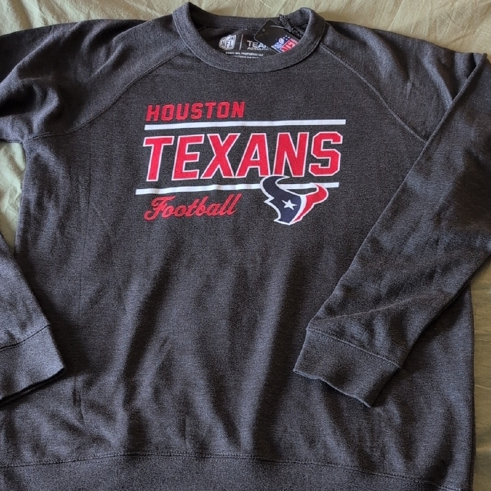 NFL Houston Texans Gray Crewneck Sweater